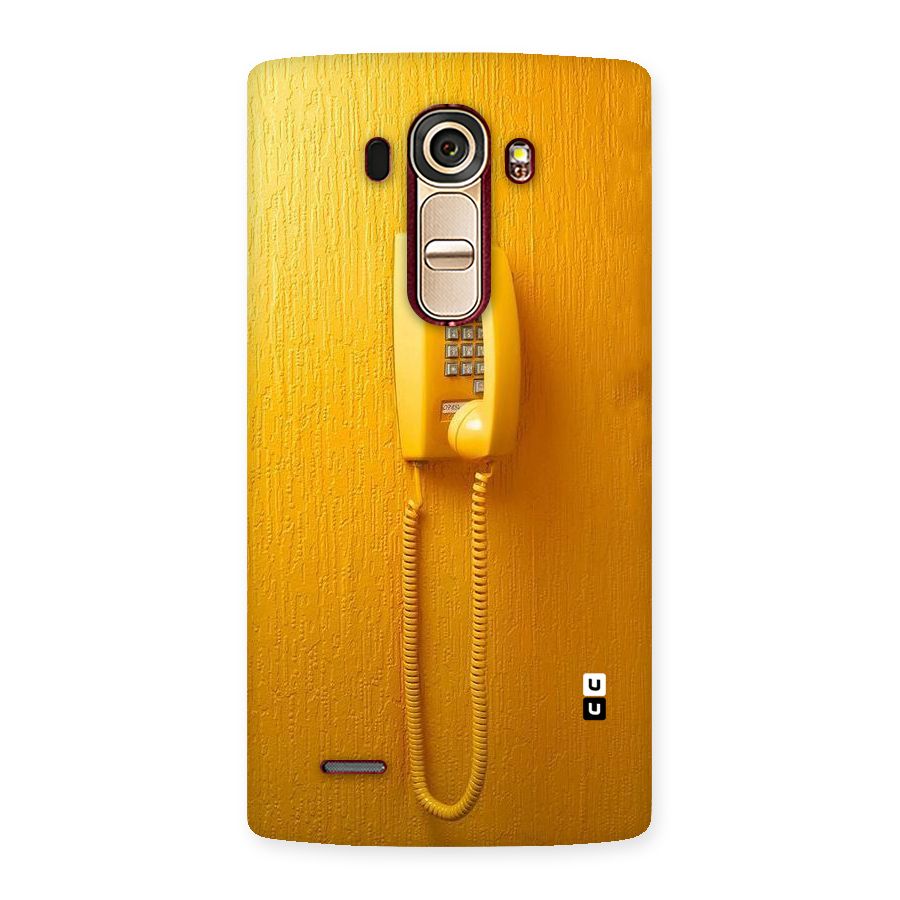 Aesthetic Yellow Telephone Back Case for LG G4