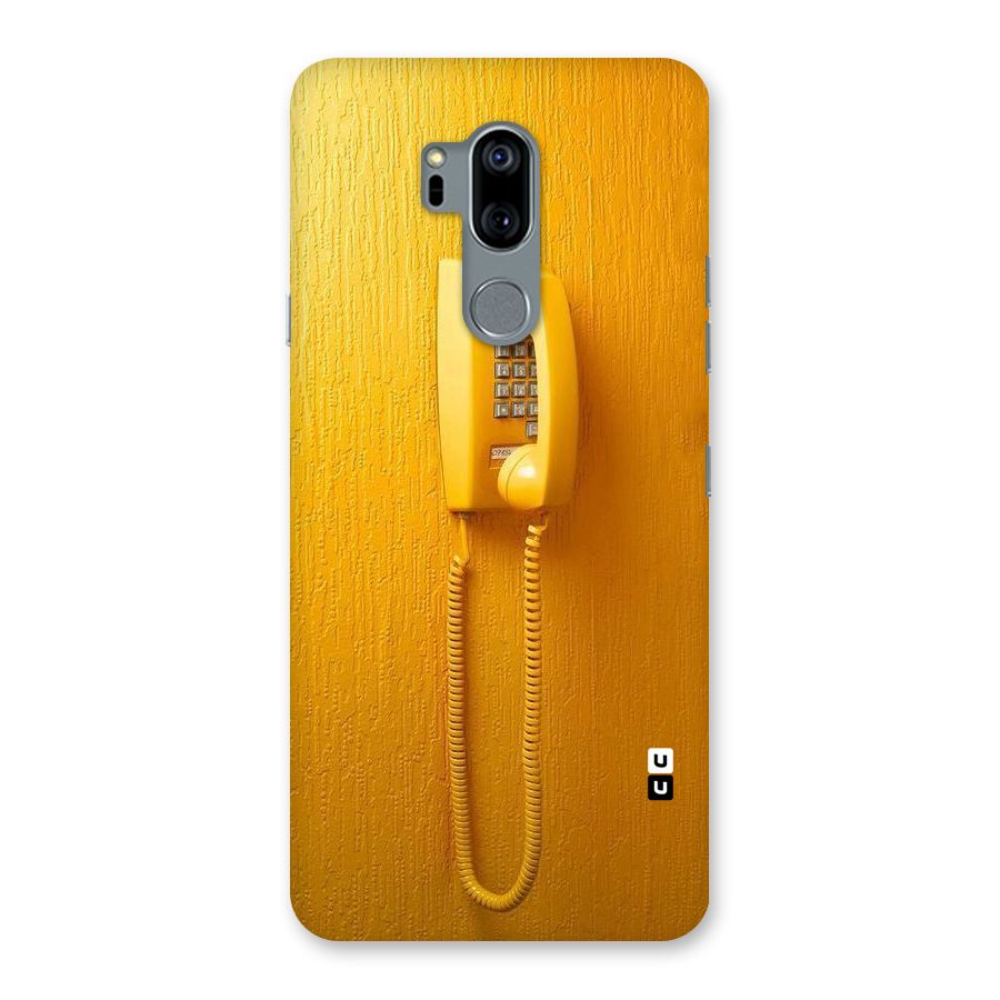 Aesthetic Yellow Telephone Back Case for LG G7