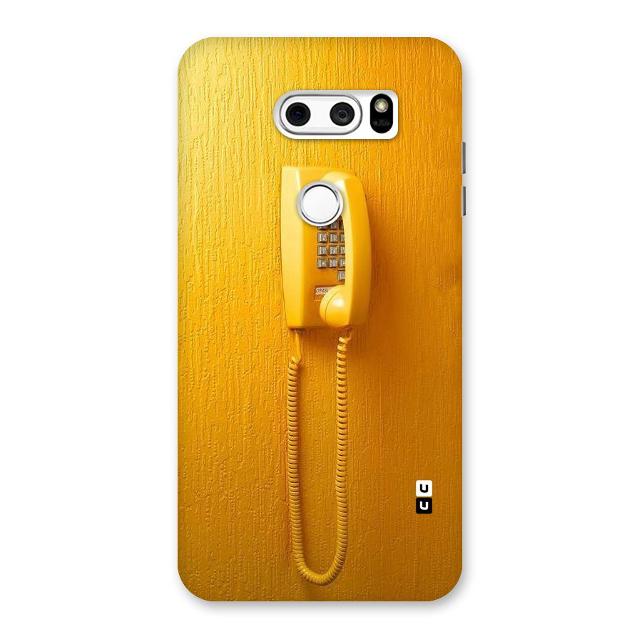 Aesthetic Yellow Telephone Back Case for LG V30