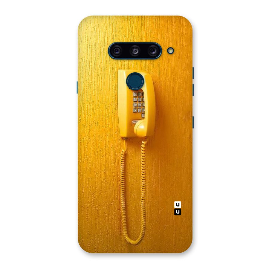 Aesthetic Yellow Telephone Back Case for LG  V40 ThinQ
