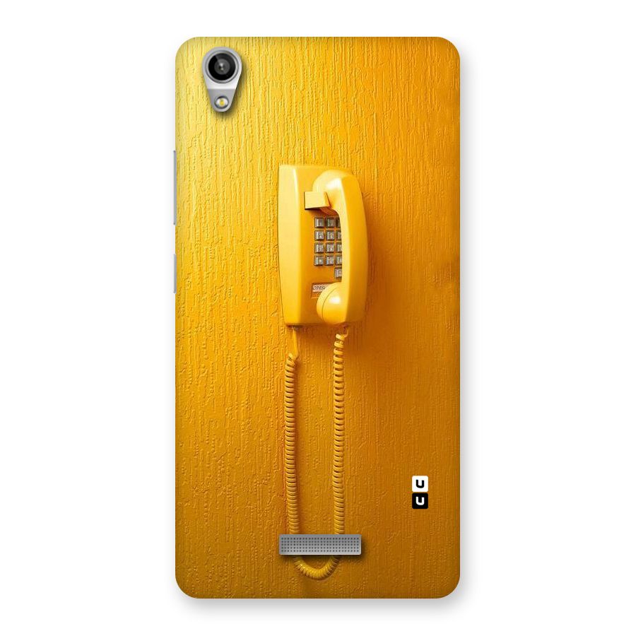Aesthetic Yellow Telephone Back Case for Lava-Pixel-V1