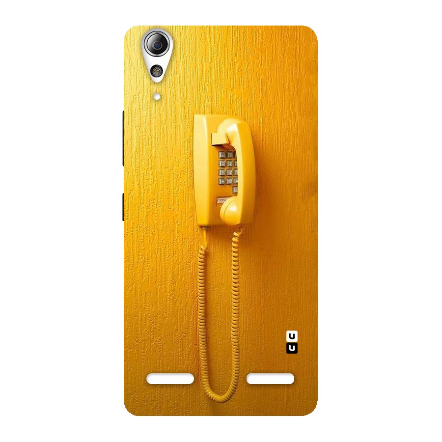 Aesthetic Yellow Telephone Back Case for Lenovo A6000 Plus