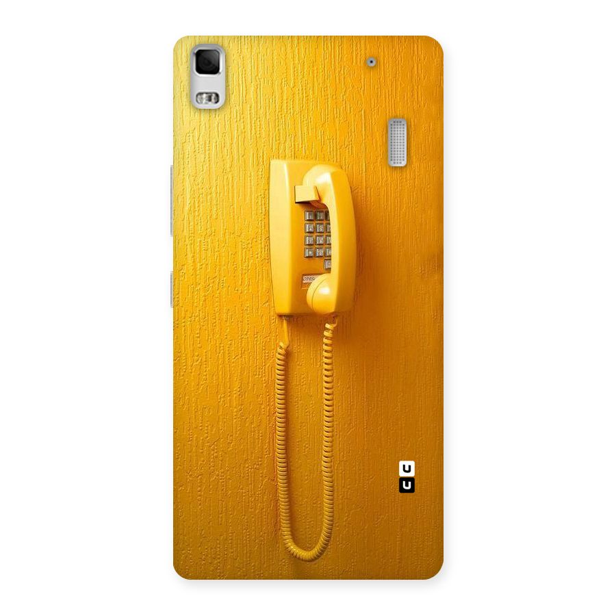 Aesthetic Yellow Telephone Back Case for Lenovo K3 Note