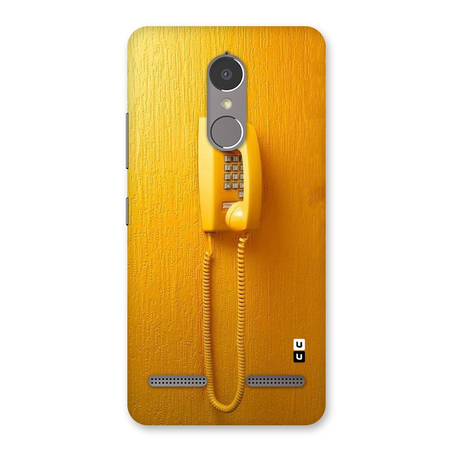 Aesthetic Yellow Telephone Back Case for Lenovo K6