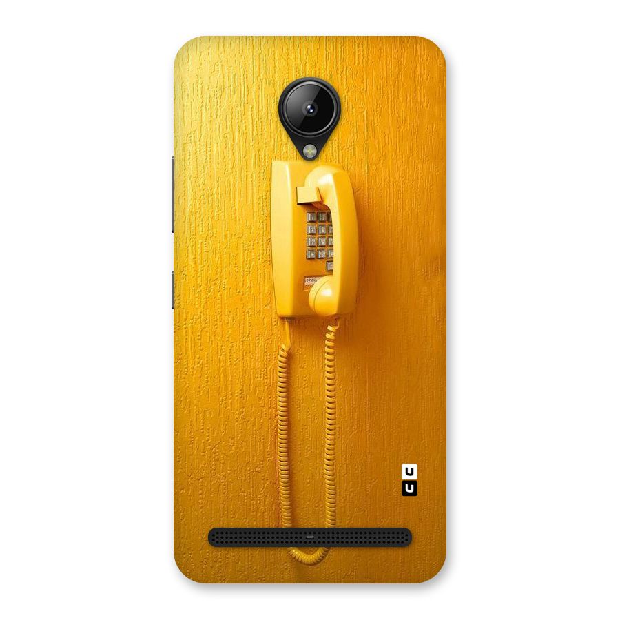 Aesthetic Yellow Telephone Back Case for Lenovo C2