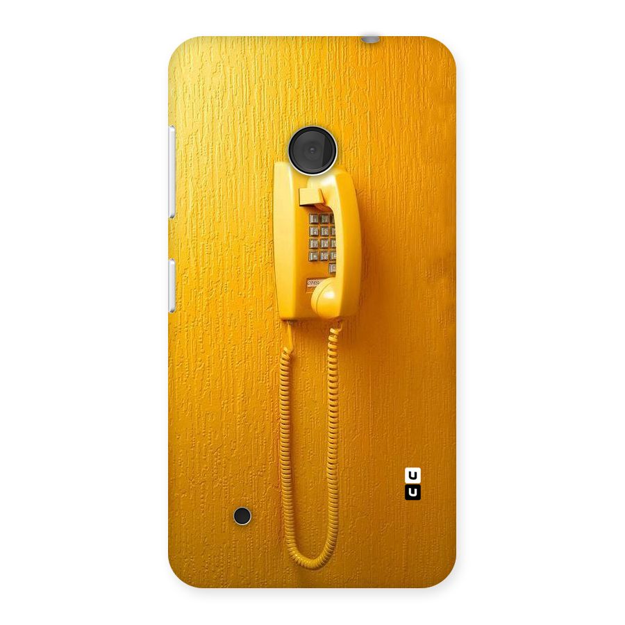 Aesthetic Yellow Telephone Back Case for Lumia 530