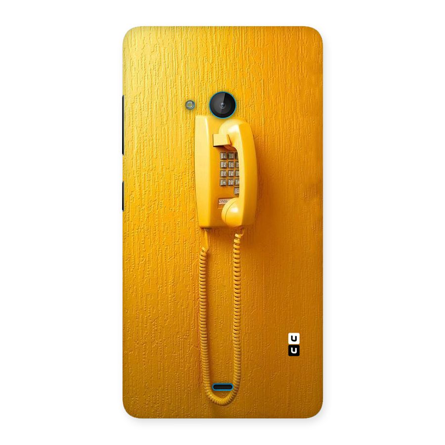 Aesthetic Yellow Telephone Back Case for Lumia 540