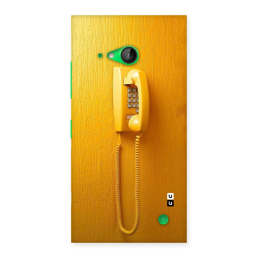 Aesthetic Yellow Telephone Back Case for Lumia 730