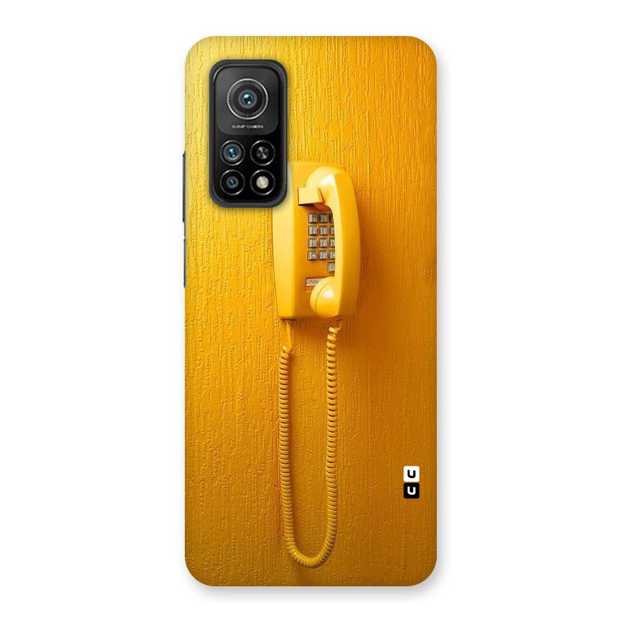 Aesthetic Yellow Telephone Back Case for Mi 10T 5G