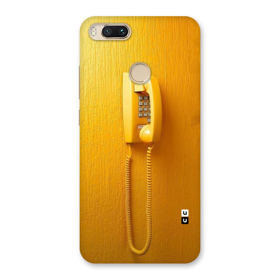 Aesthetic Yellow Telephone Back Case for Mi A1