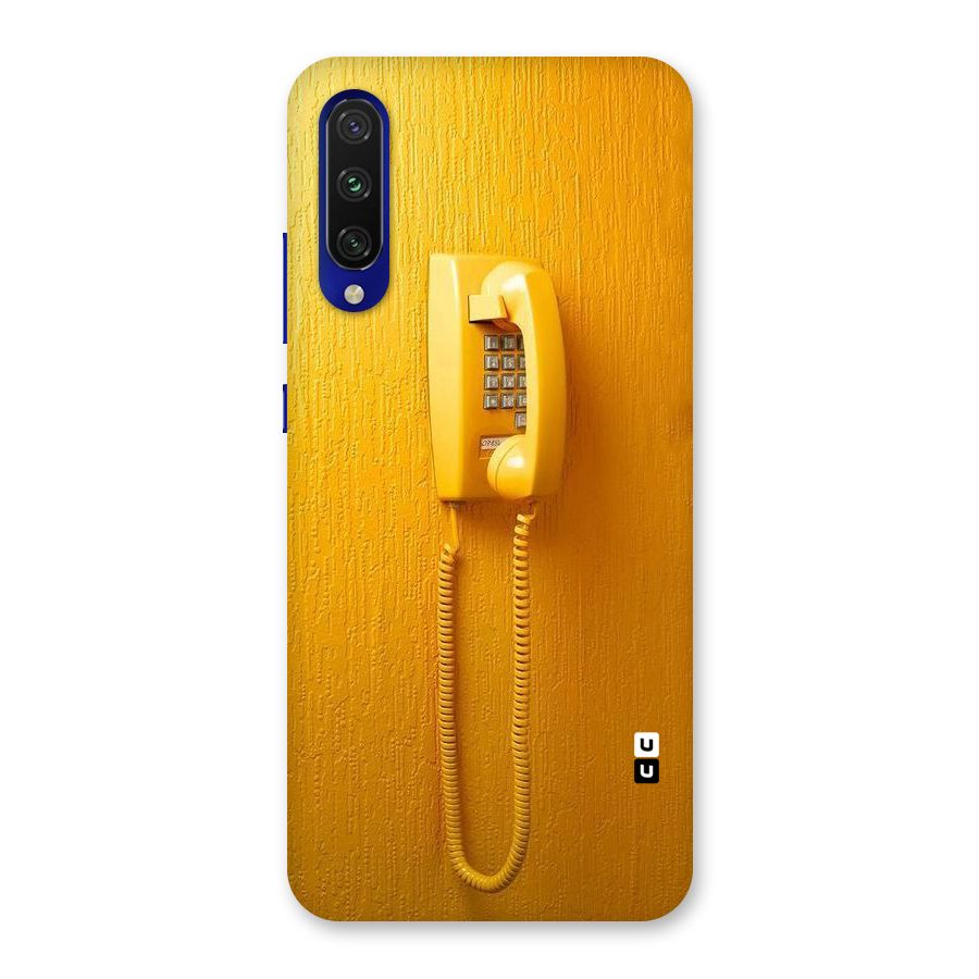 Aesthetic Yellow Telephone Back Case for Mi A3