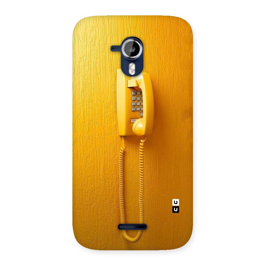 Aesthetic Yellow Telephone Back Case for Micromax Canvas Magnus A117