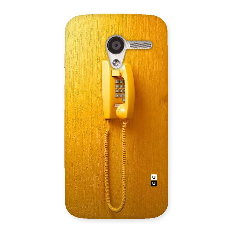 Aesthetic Yellow Telephone Back Case for Moto X