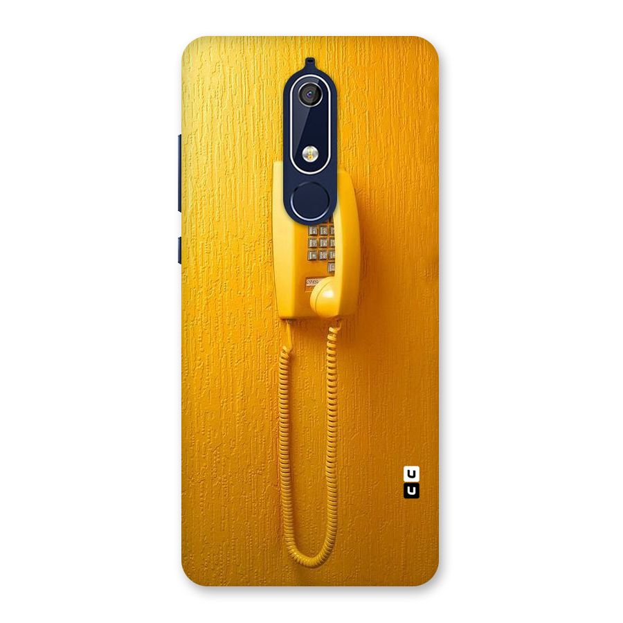 Aesthetic Yellow Telephone Back Case for Nokia 5.1