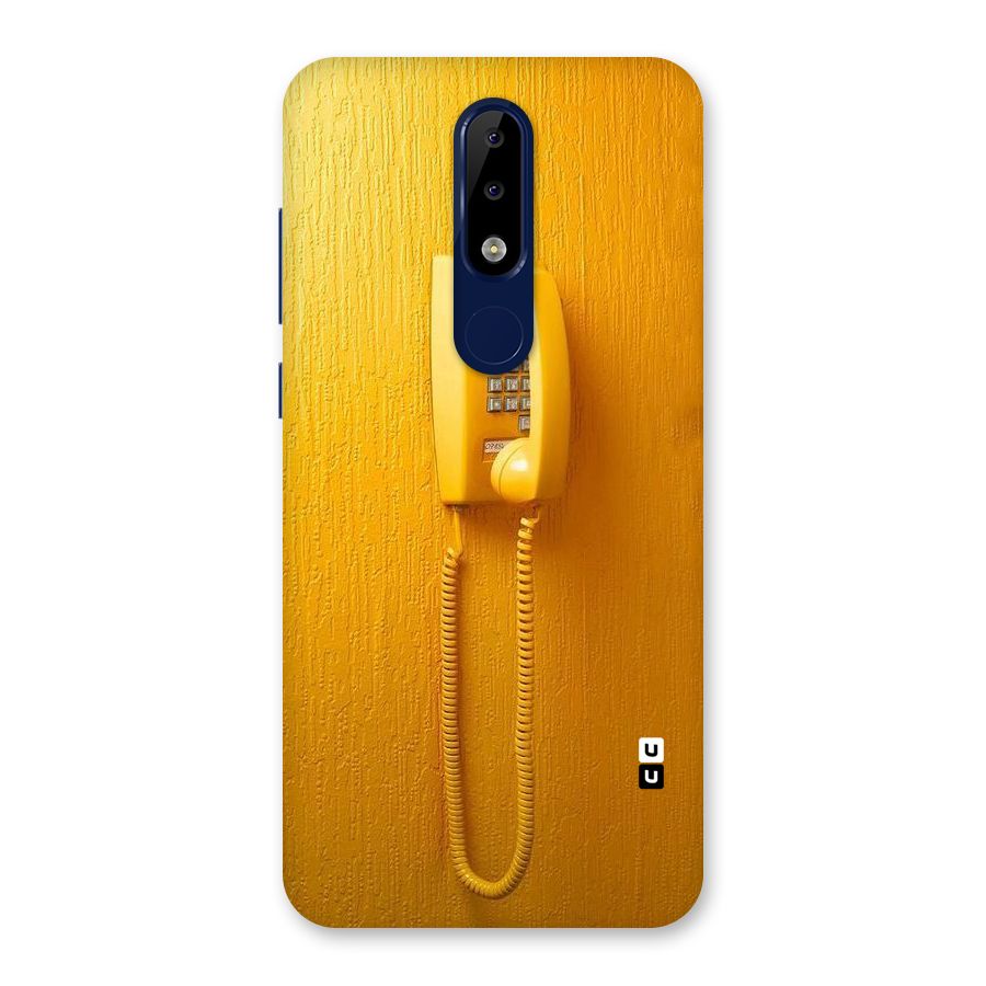 Aesthetic Yellow Telephone Back Case for Nokia 5.1 Plus
