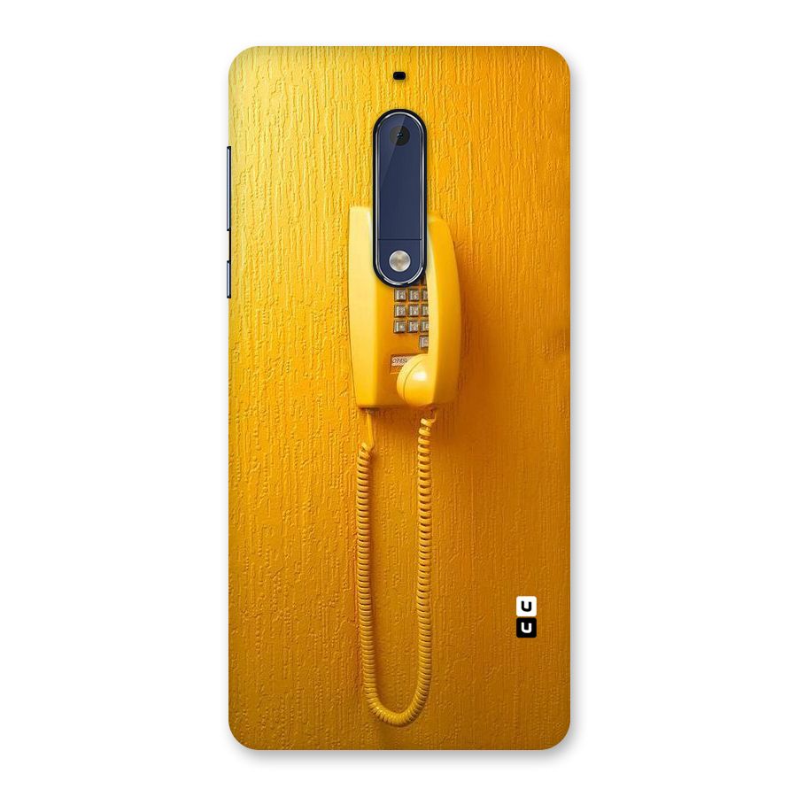 Aesthetic Yellow Telephone Back Case for Nokia 5