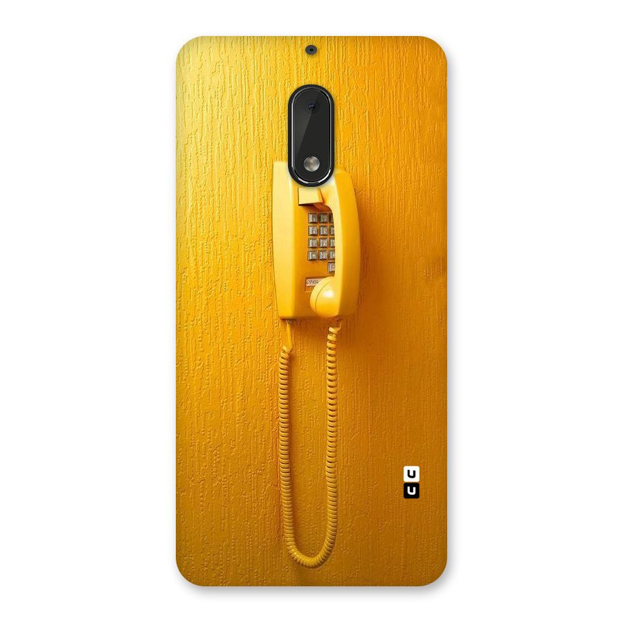 Aesthetic Yellow Telephone Back Case for Nokia 6
