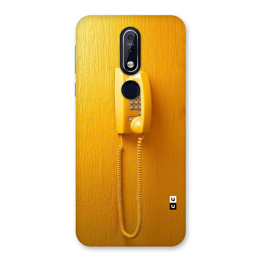Aesthetic Yellow Telephone Back Case for Nokia 7.1