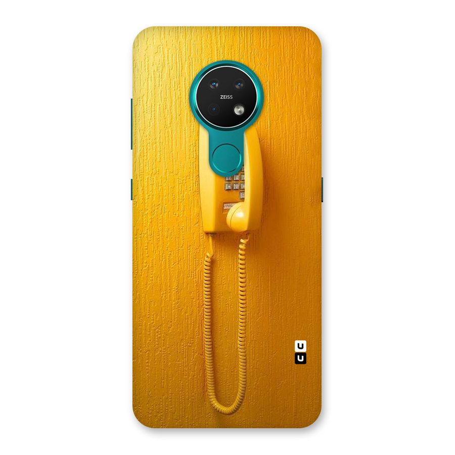 Aesthetic Yellow Telephone Back Case for Nokia 7.2