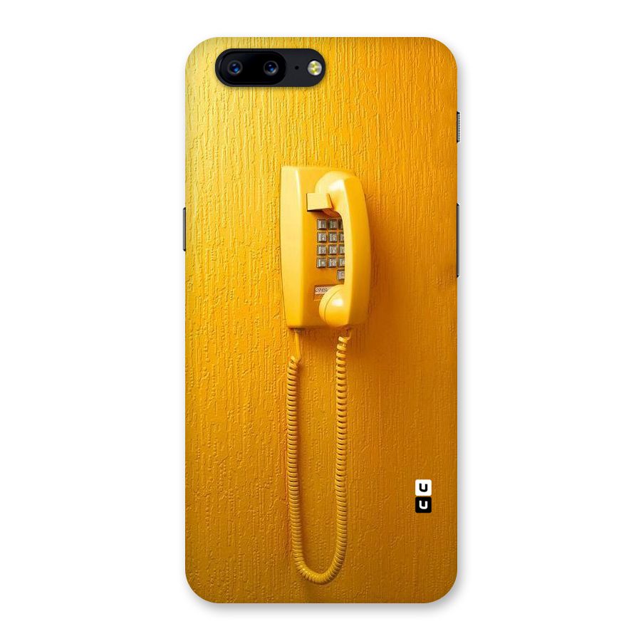 Aesthetic Yellow Telephone Back Case for OnePlus 5