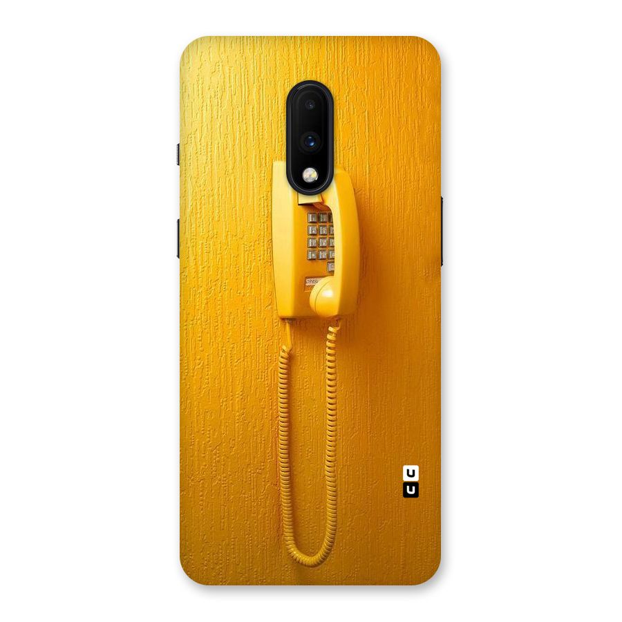 Aesthetic Yellow Telephone Back Case for OnePlus 7