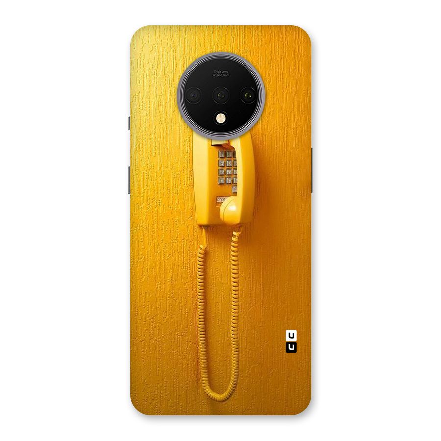 Aesthetic Yellow Telephone Back Case for OnePlus 7T