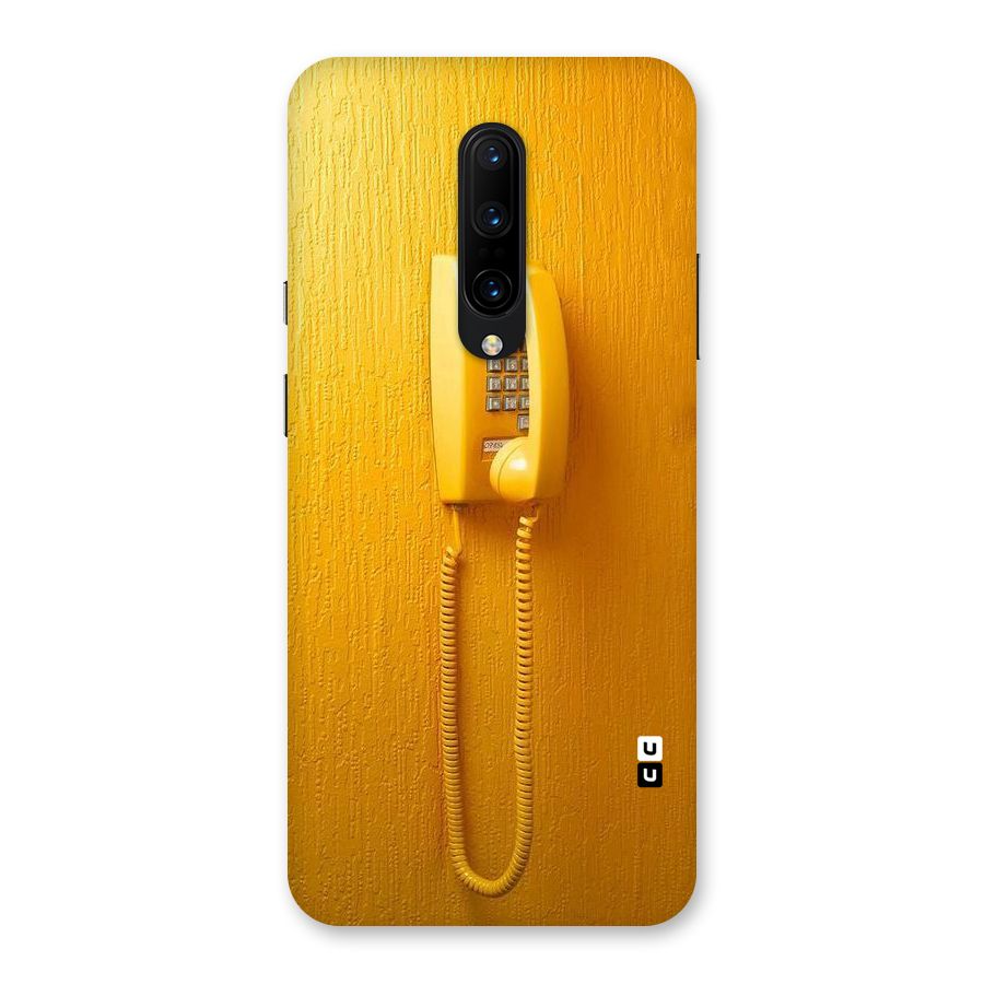 Aesthetic Yellow Telephone Back Case for OnePlus 7 Pro