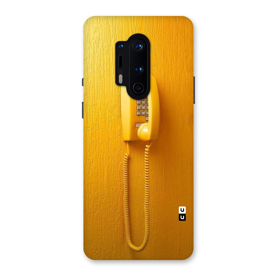 Aesthetic Yellow Telephone Back Case for OnePlus 8 Pro