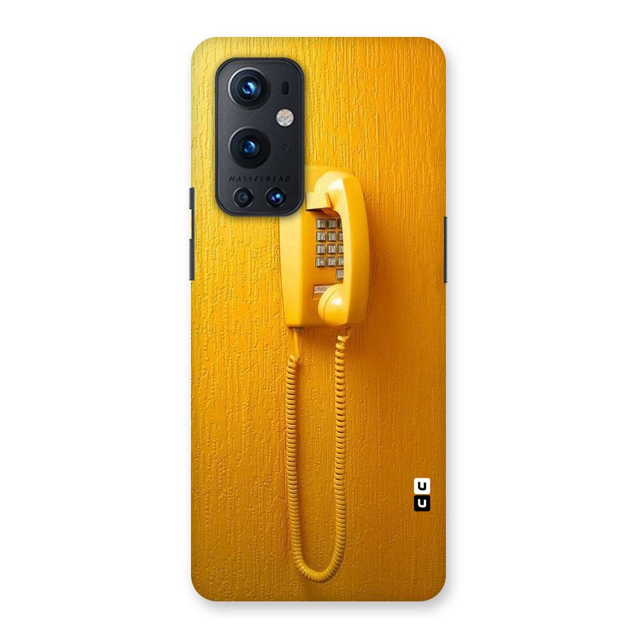 Aesthetic Yellow Telephone Back Case for OnePlus 9 Pro