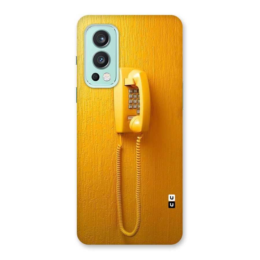 Aesthetic Yellow Telephone Back Case for OnePlus Nord 2 5G