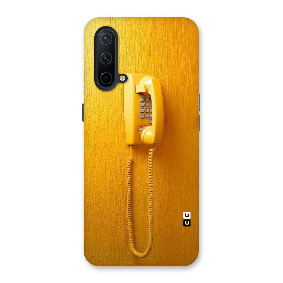 Aesthetic Yellow Telephone Back Case for OnePlus Nord CE 5G