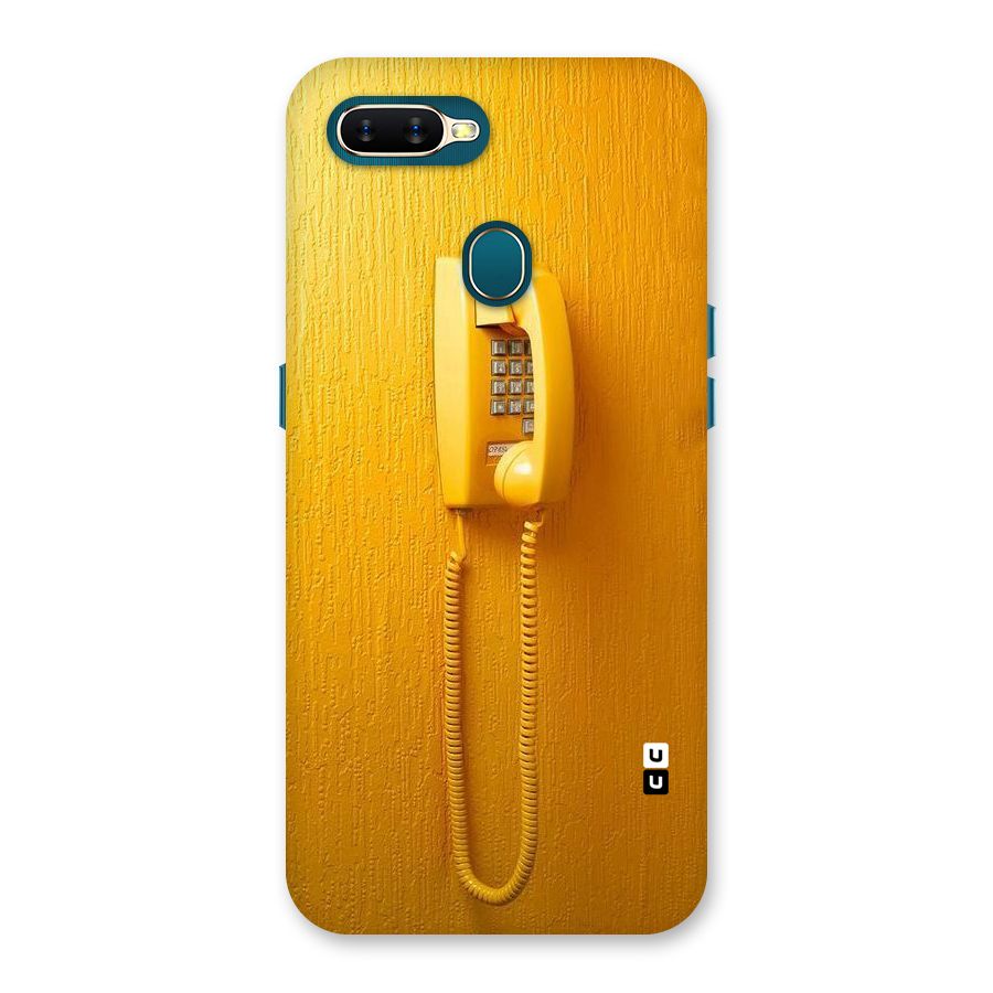 Aesthetic Yellow Telephone Back Case for Oppo A11k