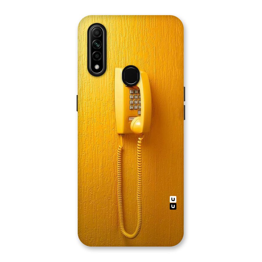 Aesthetic Yellow Telephone Back Case for Oppo A31