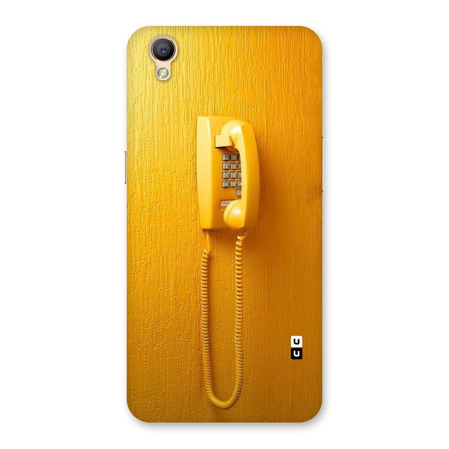 Aesthetic Yellow Telephone Back Case for Oppo A37