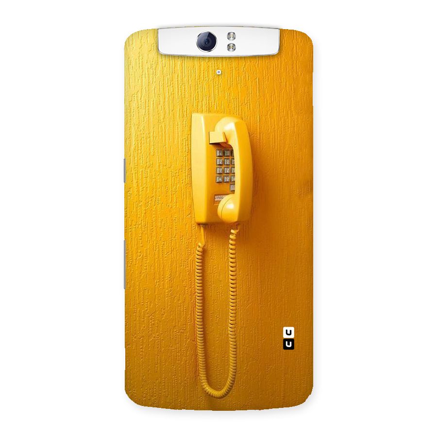 Aesthetic Yellow Telephone Back Case for Oppo N1