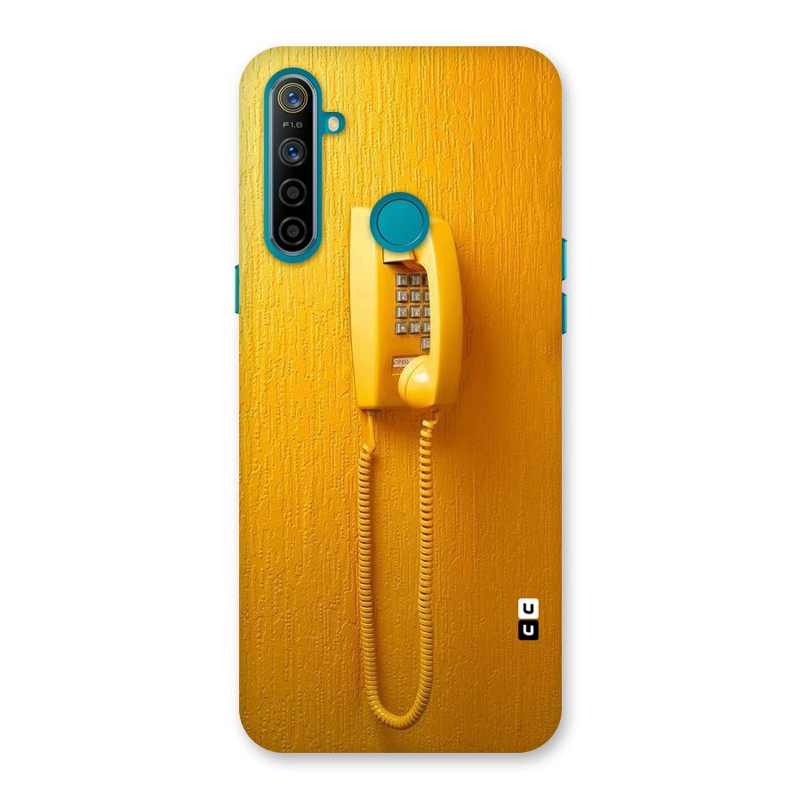 Aesthetic Yellow Telephone Back Case for Realme 5i
