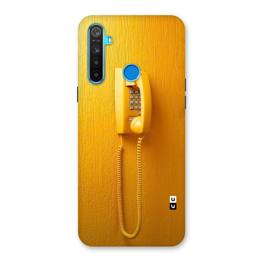 Aesthetic Yellow Telephone Back Case for Realme 5s