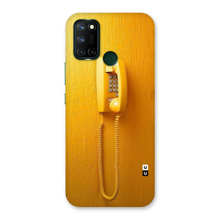 Aesthetic Yellow Telephone Back Case for Realme 7i