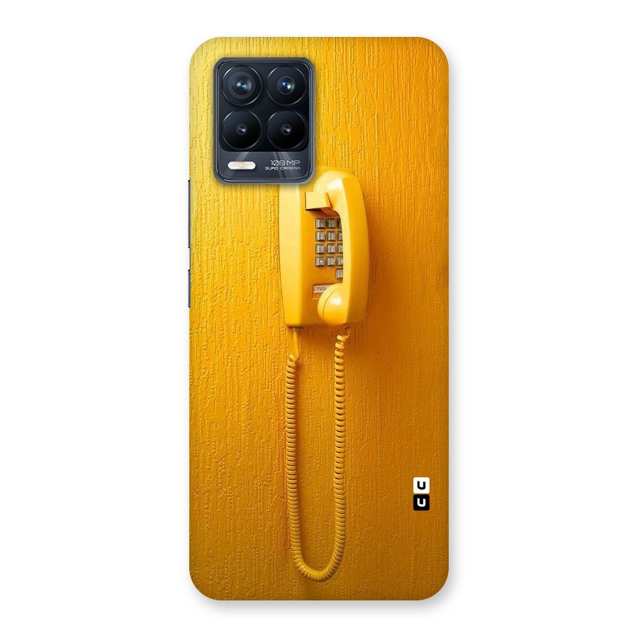 Aesthetic Yellow Telephone Back Case for Realme 8 Pro