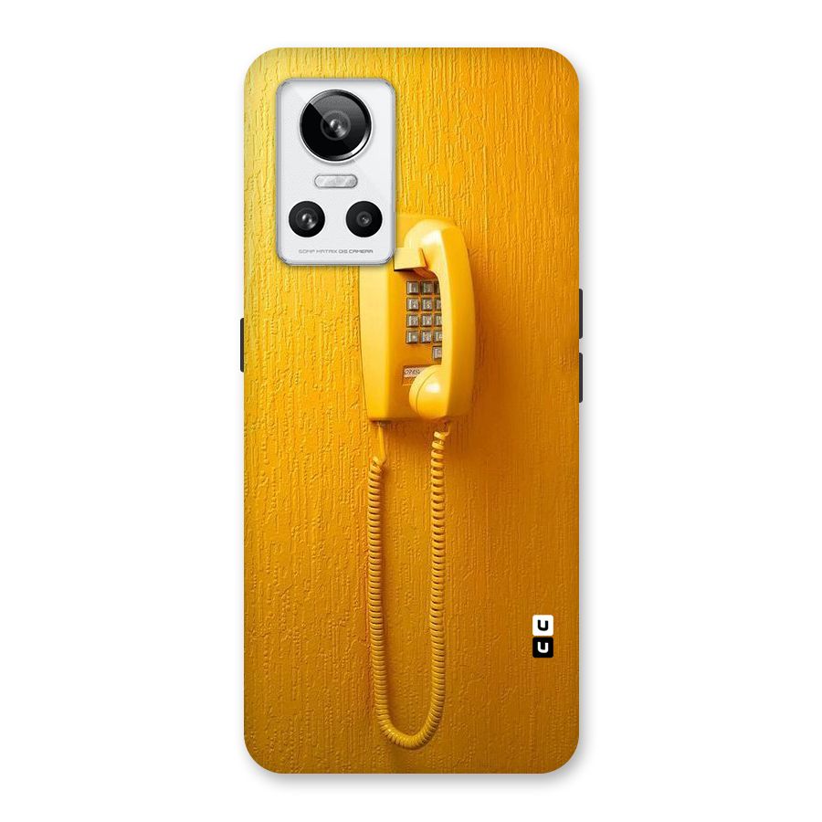 Aesthetic Yellow Telephone Back Case for Realme GT Neo 3