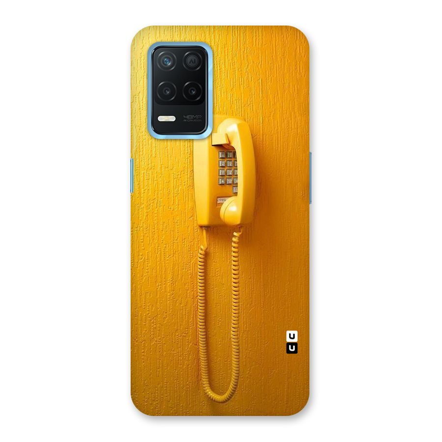 Aesthetic Yellow Telephone Back Case for Realme Narzo 30 5G