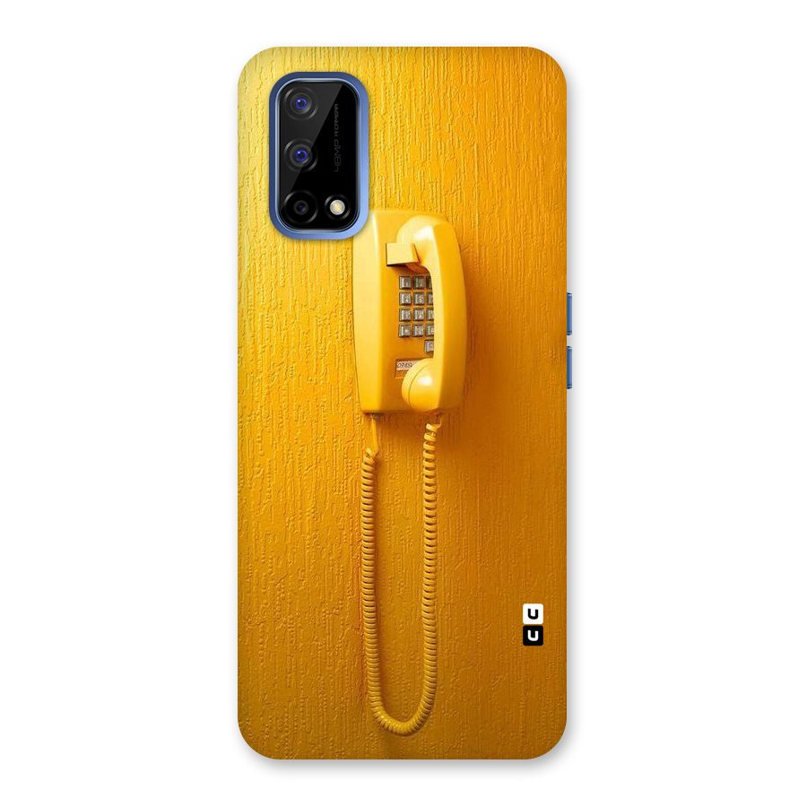 Aesthetic Yellow Telephone Back Case for Realme Narzo 30 Pro