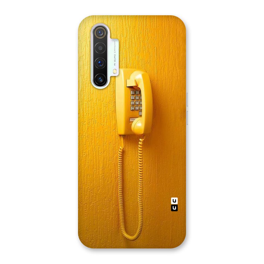 Aesthetic Yellow Telephone Back Case for Realme X3 SuperZoom