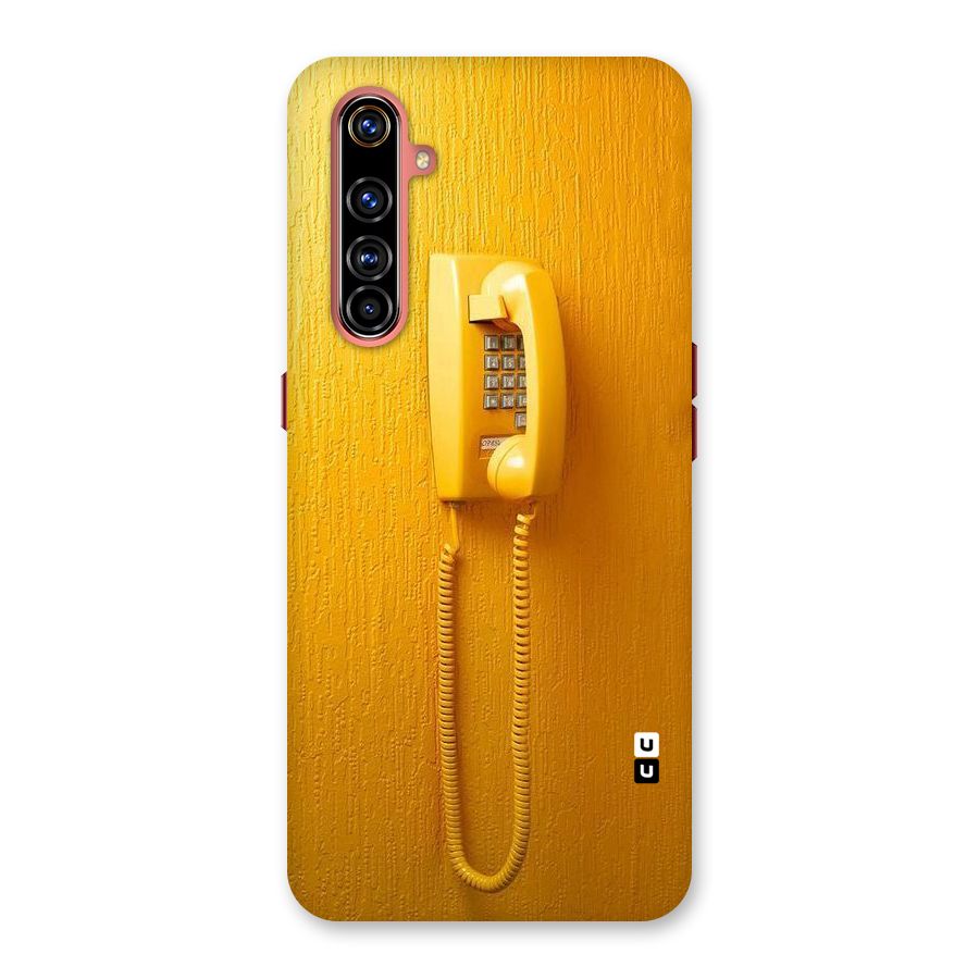 Aesthetic Yellow Telephone Back Case for Realme X50 Pro