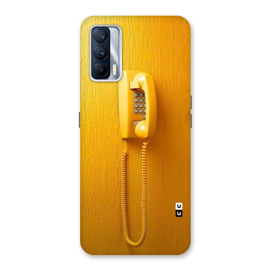 Aesthetic Yellow Telephone Back Case for Realme X7