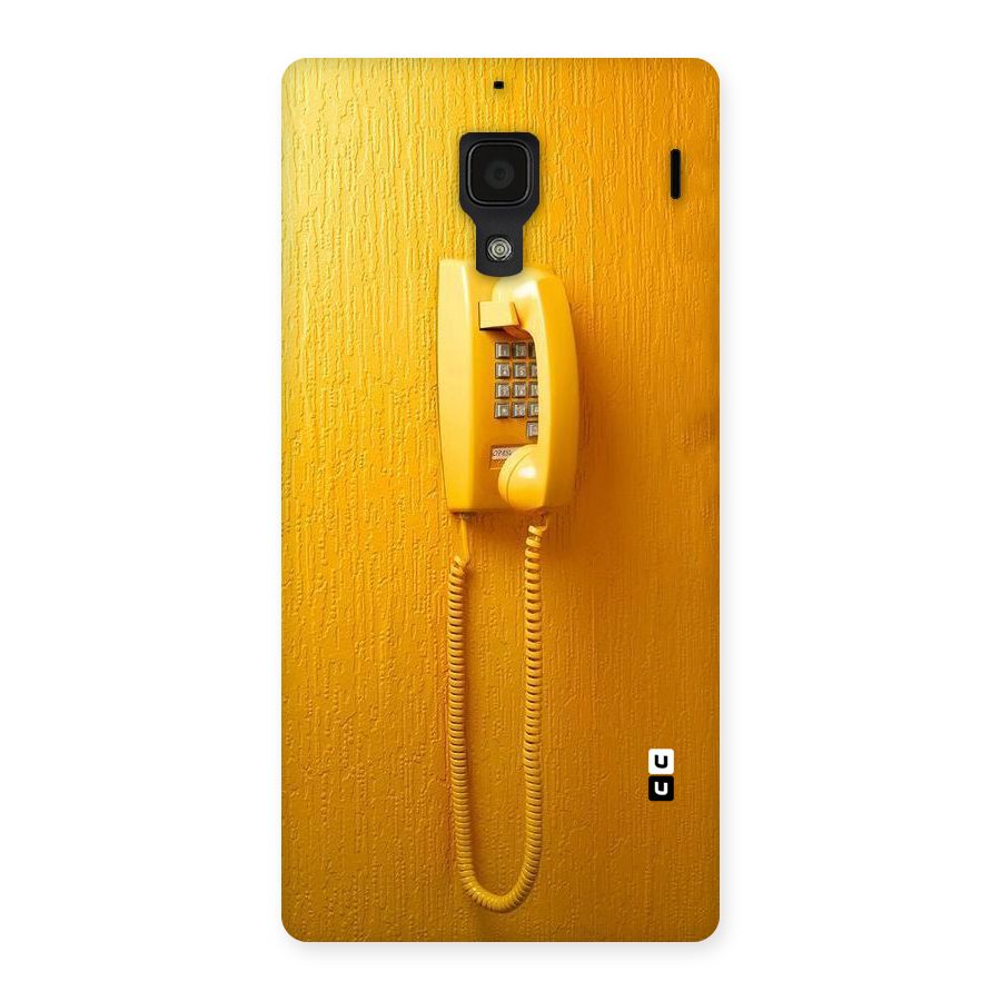 Aesthetic Yellow Telephone Back Case for Redmi 1S