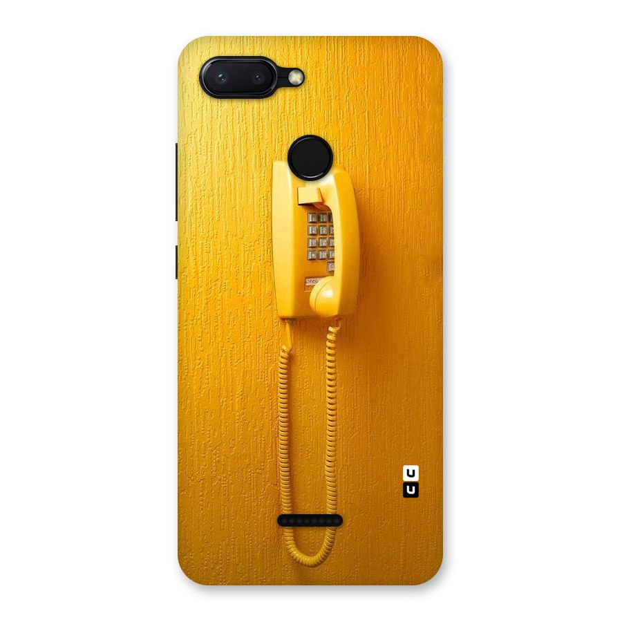 Aesthetic Yellow Telephone Back Case for Redmi 6