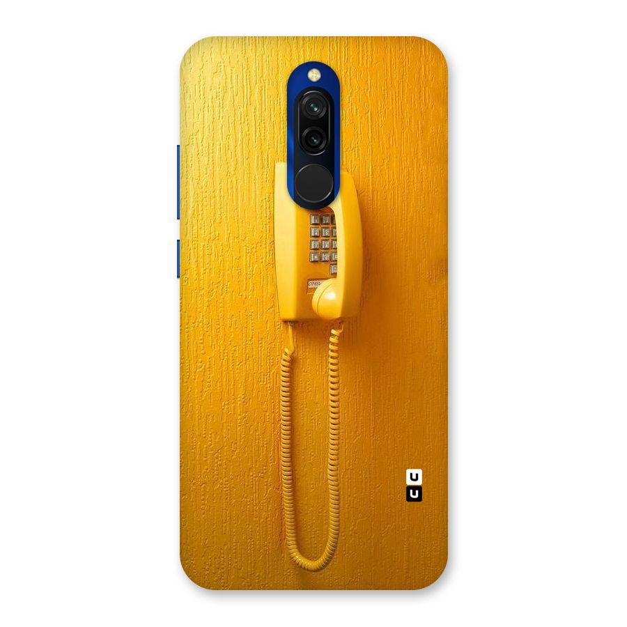Aesthetic Yellow Telephone Back Case for Redmi 8