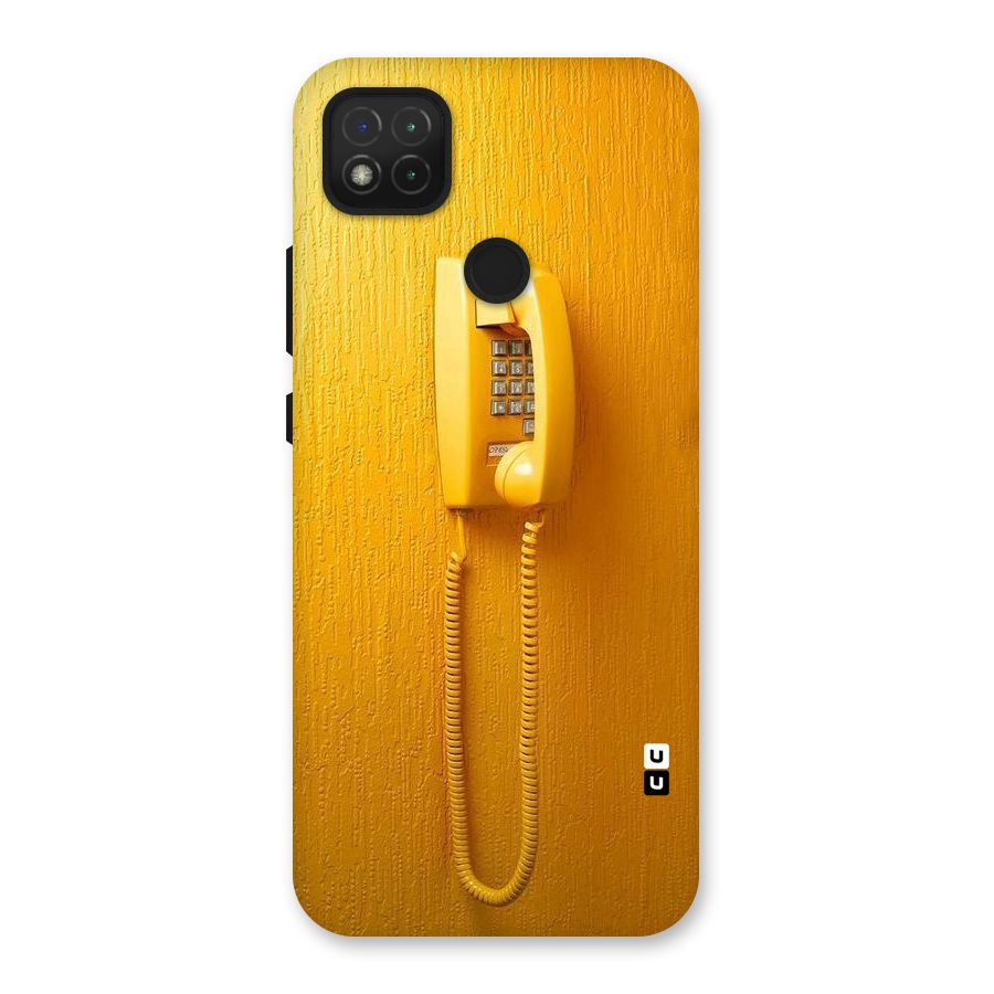 Aesthetic Yellow Telephone Back Case for Redmi 9