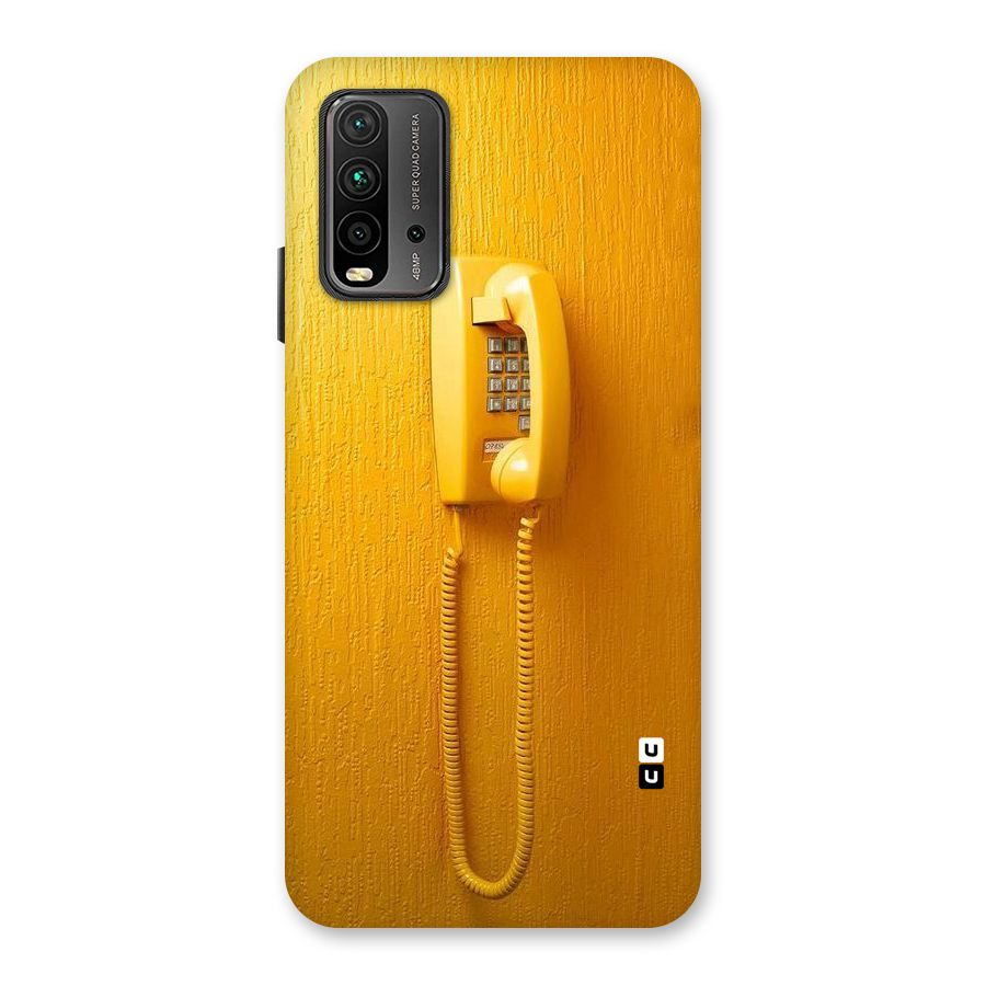 Aesthetic Yellow Telephone Back Case for Redmi 9 Power